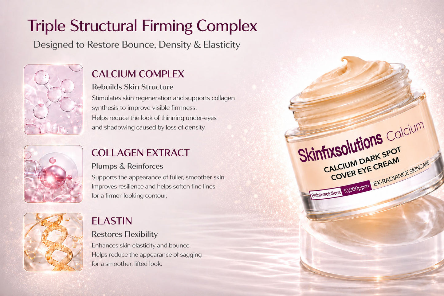 🔥LAST DAY 50% OFF!! SkinFixSolutions Korean Calcium Dark Spot Eye Cream